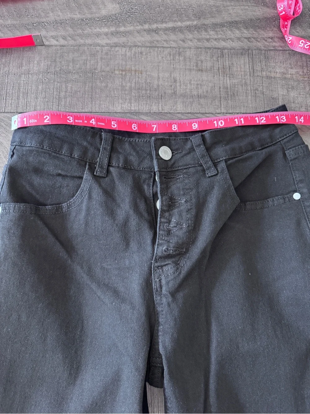 Classic Black Straight-Leg Jeans